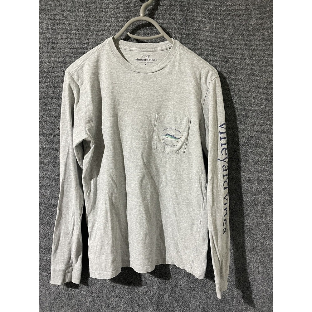 Vineyard Vines Pullover T Shirt Long Sleeves Gray Size X Small